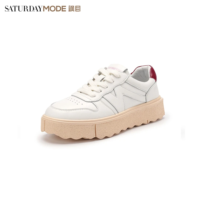 【店】厚底增高板鞋秋新款时尚百搭甜酷撞色运动休闲鞋MD23112046