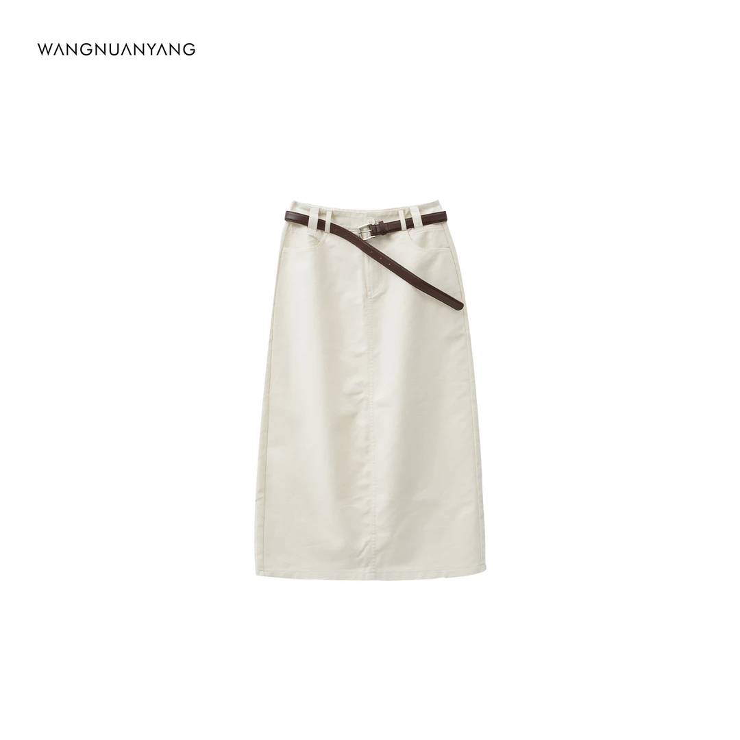 【王暖阳】南方庄园｜直筒休闲基础款百搭半身长裙