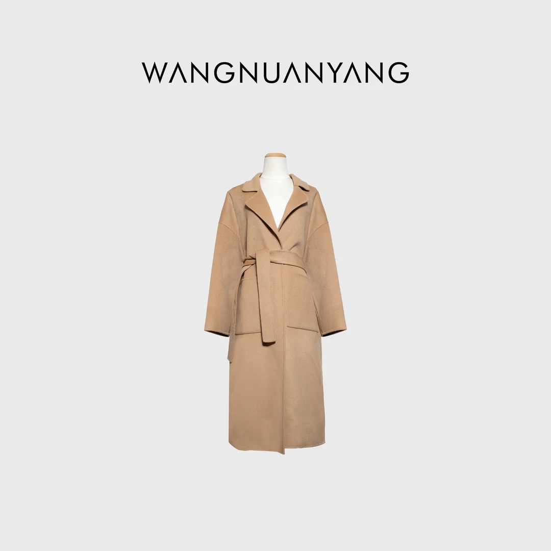 【WNY STUDIO】随性浴袍风大衣｜高端绒感羊毛双面呢外套（23N80110）