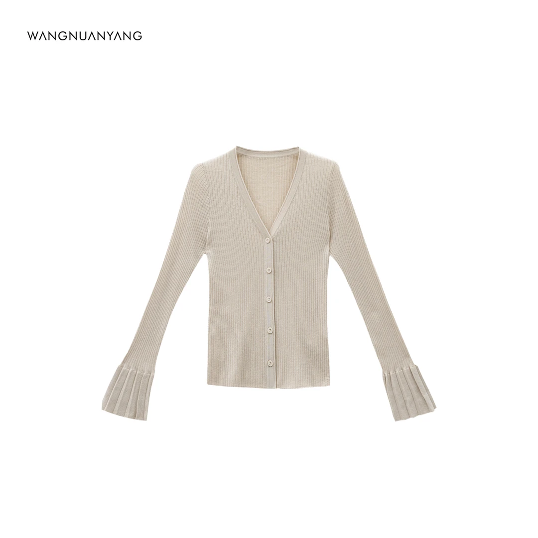 【WNY|STUDIO】向晚|百褶微喇袖口收腰显瘦款气质不挑人小衫