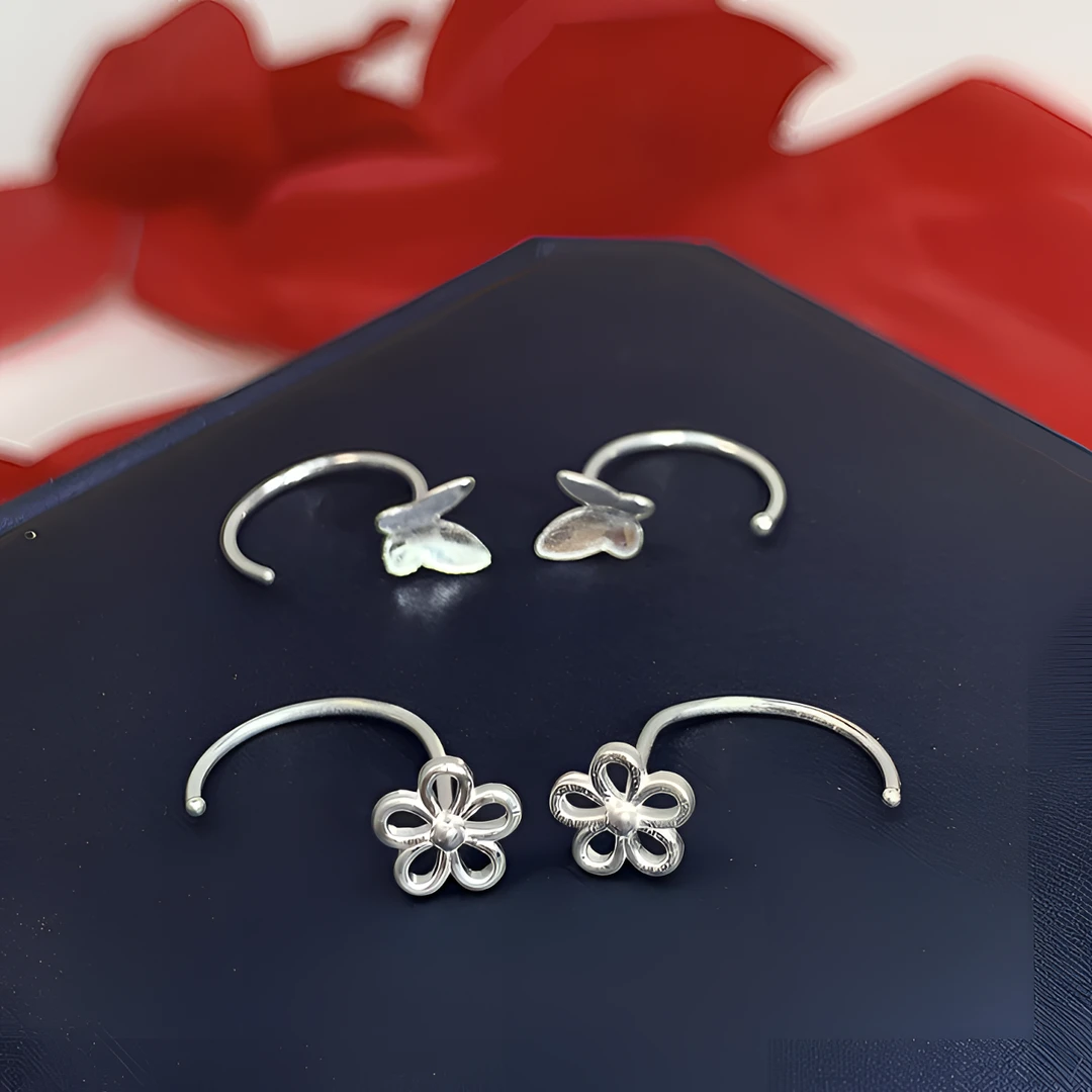 足银耳饰 足银999光面半圆耳扣耳钉养耳洞银色精美百搭气质简约