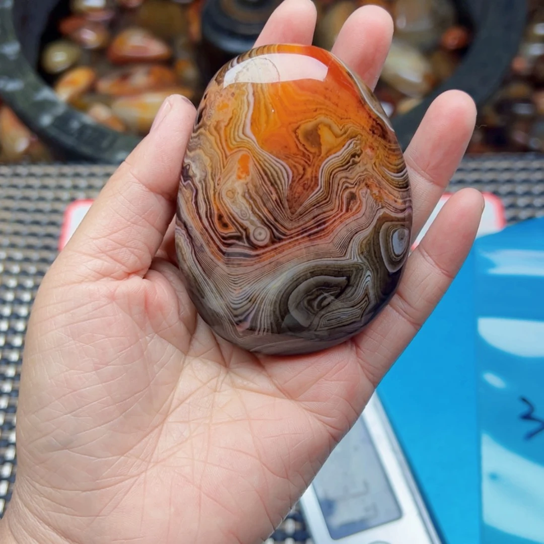 【闪购商品】玛瑙/玉髓珠宝奇石未镶嵌我**朱