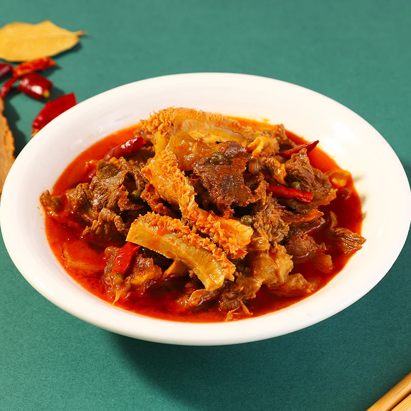 湖北荆州公安牛杂火锅胖东南牛杂速食火锅即食加热微辣牛杂火锅