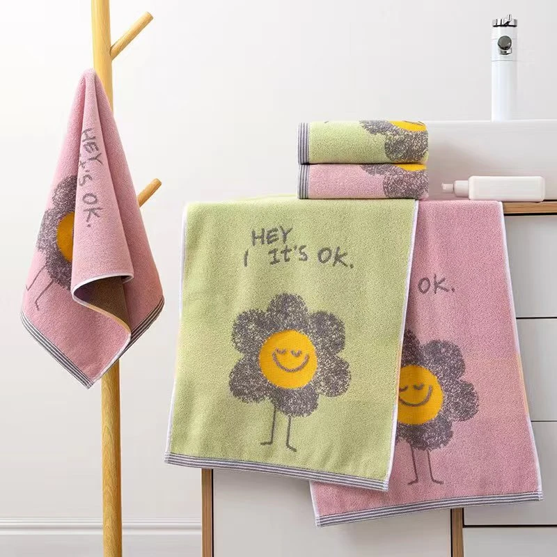 纯棉洗脸毛巾家用卡通柔软吸水全棉不易掉毛男女儿童可爱童巾面巾