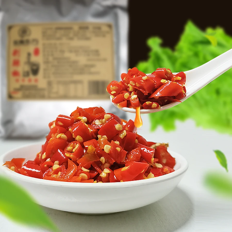正宗湘味湖南特产农家剁辣椒248克*1包小米剁椒朝天椒下饭菜剁椒