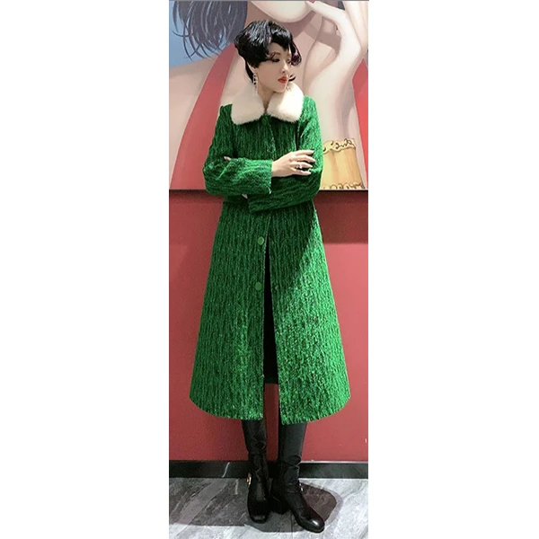 72298 时尚长款洋气外套