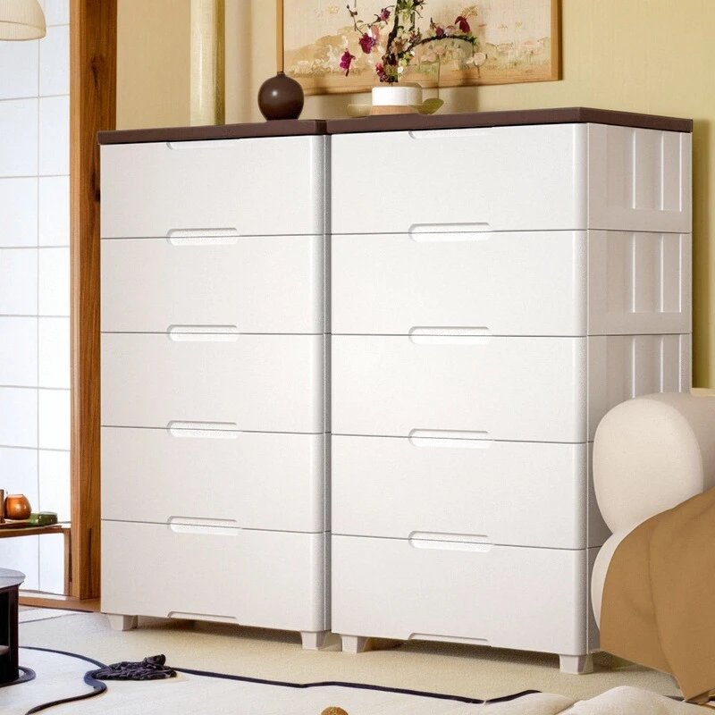 爱丽思收纳柜子衣柜爱丽丝抽屉式客厅零食储物柜免安装密封五斗柜