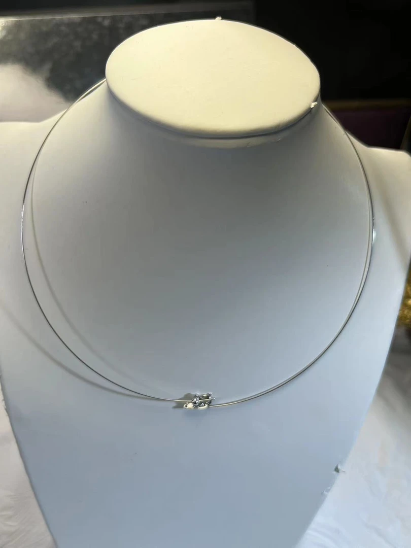 【曹博士】18K金choker项圈颈饰高级气质素金款可调节松紧DIY