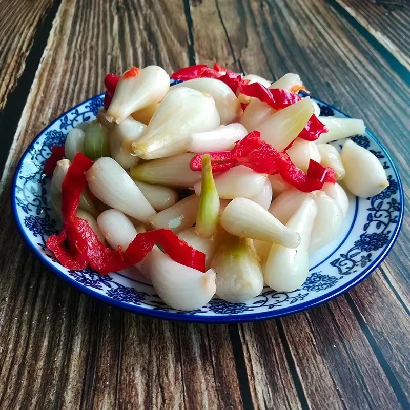 恩施酸菜泡菜酸辣藠头剁椒酸荞头蒜头腌制茭头下饭菜开胃辣椒