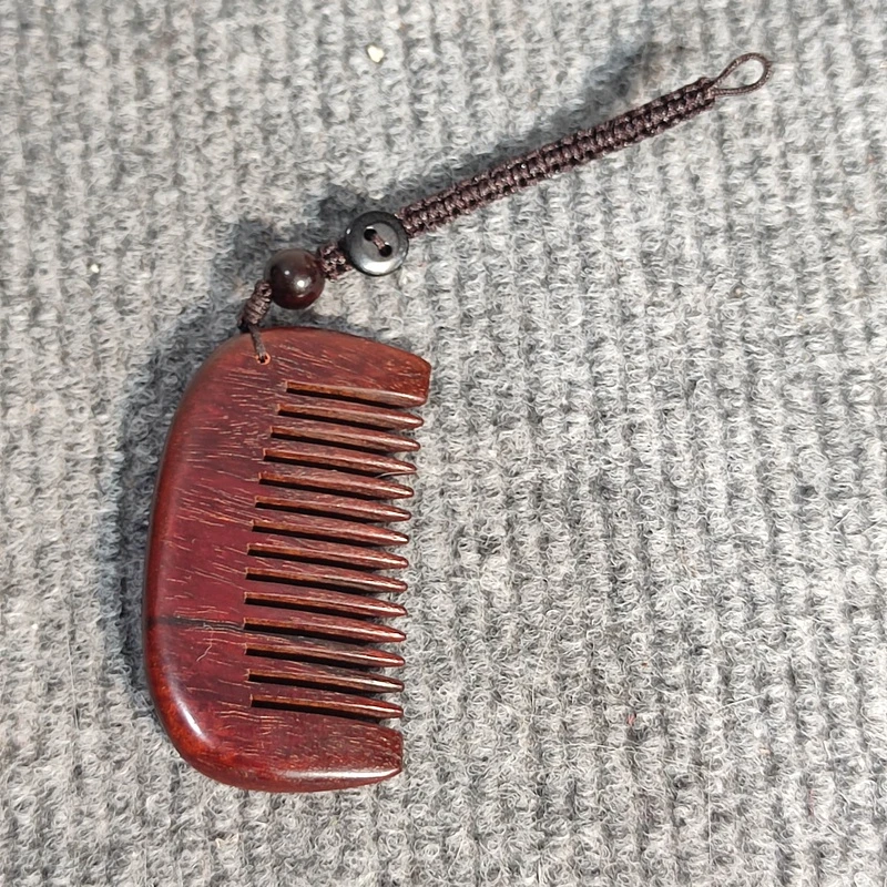 034 小叶迷你梳子钥匙扣挂件摆件