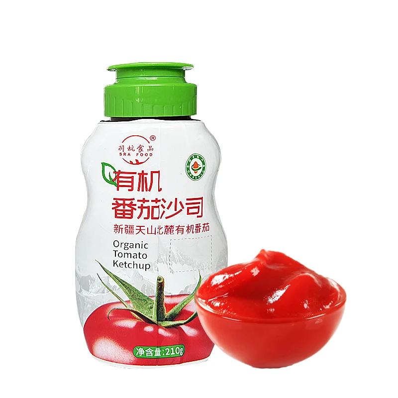 新疆有机番茄沙司210g*3瓶手抓饼薯条蘸酱 新疆直发D