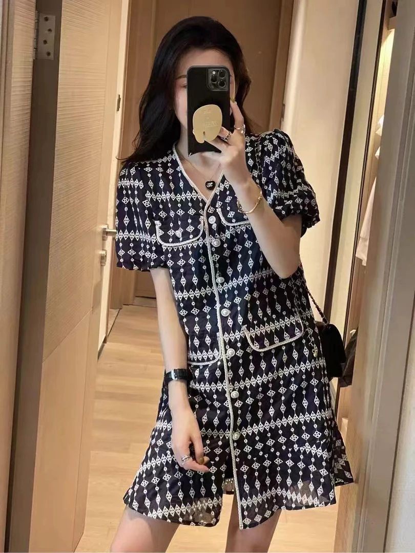 紫婷精选900-999#春夏新款高端品质时尚气质显瘦纯色连衣裙