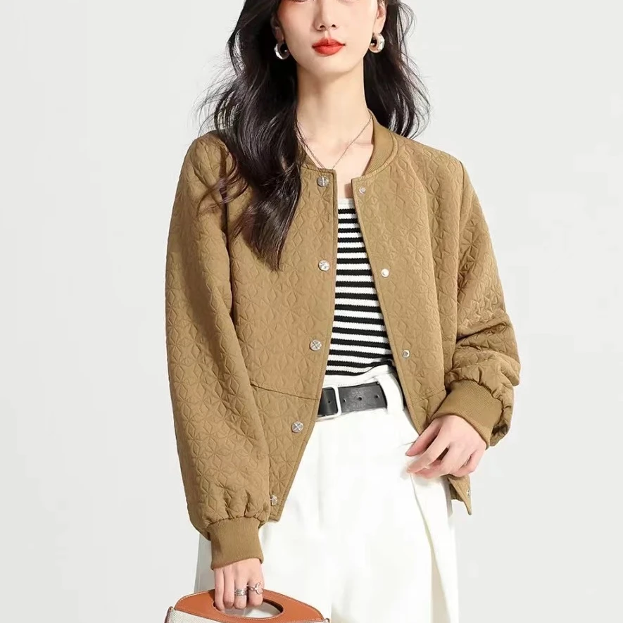 K35简约百搭春季立领短外套潮款上衣女外套