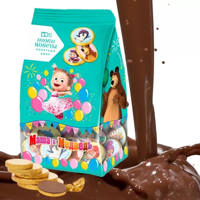 俄罗斯原装进口牛奶巧克力丝滑可可独立装儿童零食品礼物150g袋