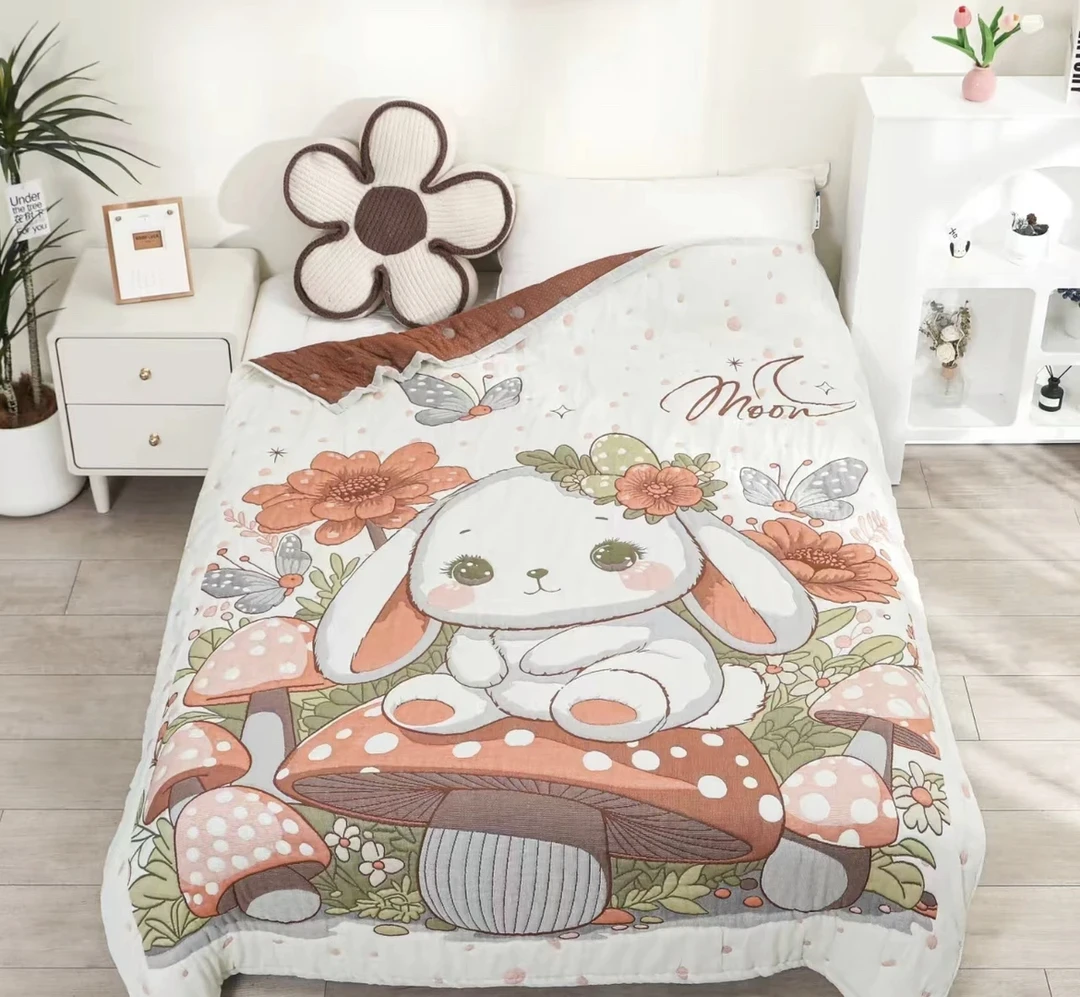 【奈美】 200*230cm 多功能轻奢超柔轻奢纱布泡芙被