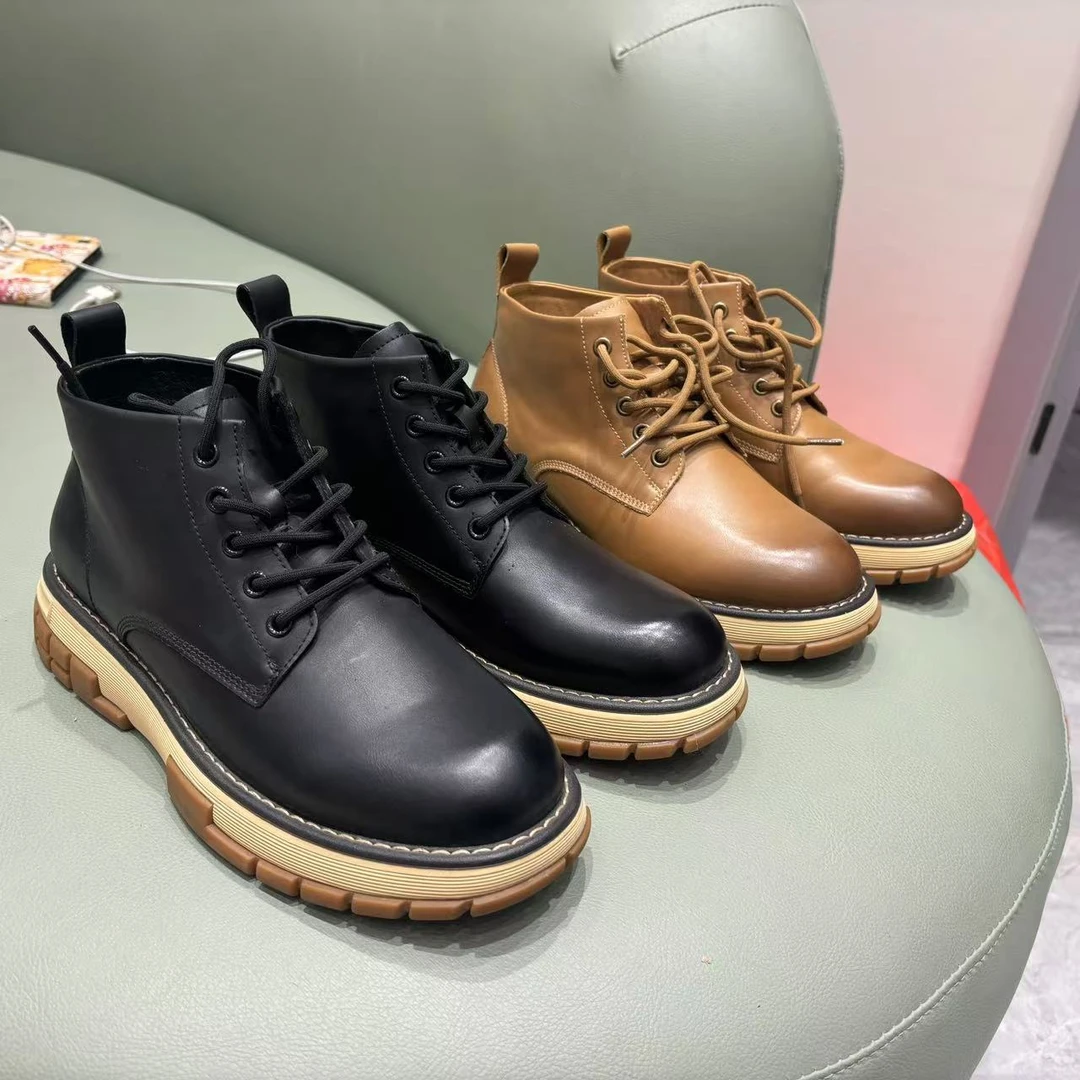 Q 7801-11 无三包男士鞋高帮休闲复古时尚百搭英伦风