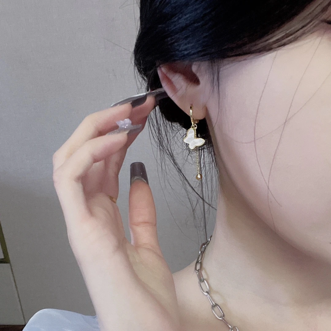 非金属亚克力耳饰 播播间  耳环女 气质韩风新款流行925银针超仙