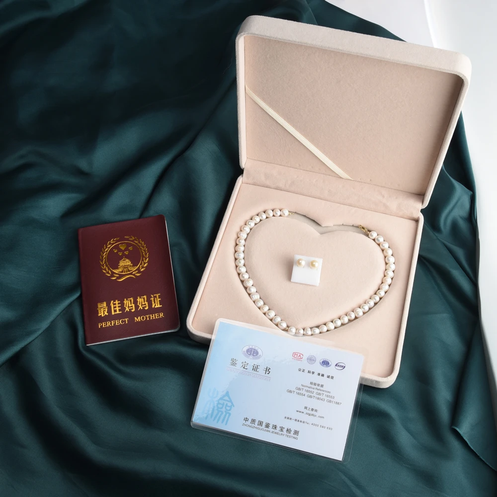 淡水珍珠项链14K包金不掉色锁骨链送妈妈婆婆母亲 节生日礼物