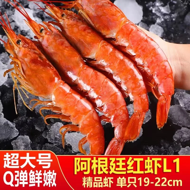 阿根廷特大红虾  L1规格 每盒4斤/约30只左右 严选鲜嫩海捕大虾