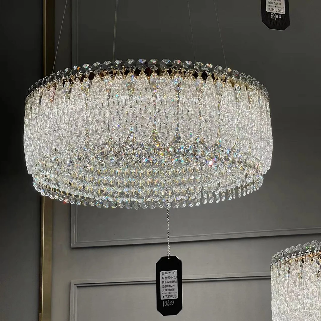 （金丽阳光））轻奢时尚高端大气客餐厅主卧次卧衣帽间新款水晶吊灯