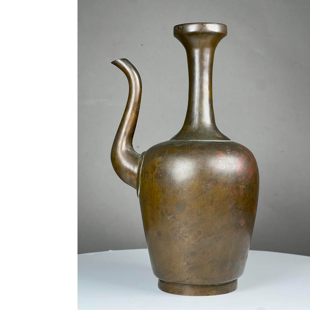 1 清 仿古佛教铜净瓶 【古玩拍卖】5.2