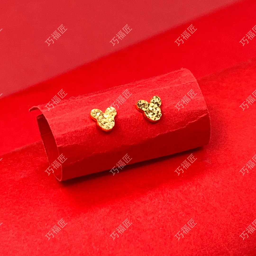 足银耳饰 小米奇耳钉 气质百搭精美简约仙女