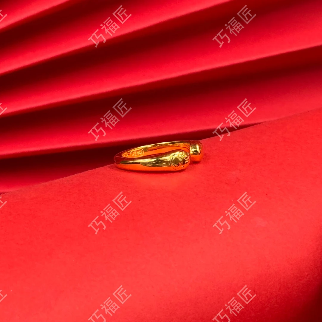 足银戒指 猫爪戒指 气质百搭款时尚复古简约精美窄版古法