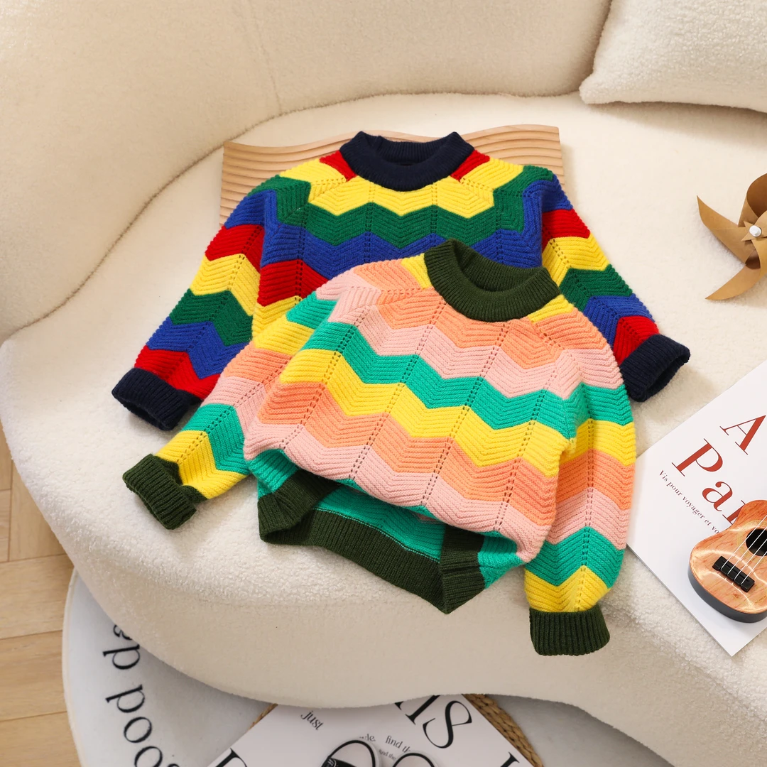 女童冬季新款保暖儿童针织衫宝宝休闲百搭套头毛衣