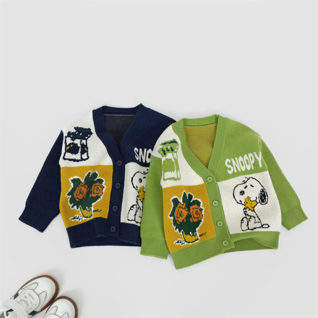 儿童针织衫童装开衫秋季男童女童宝宝反季毛衣