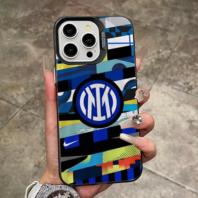 磁吸国际米兰队徽手机壳苹果16promax男生iphone14/13/12XR个性15