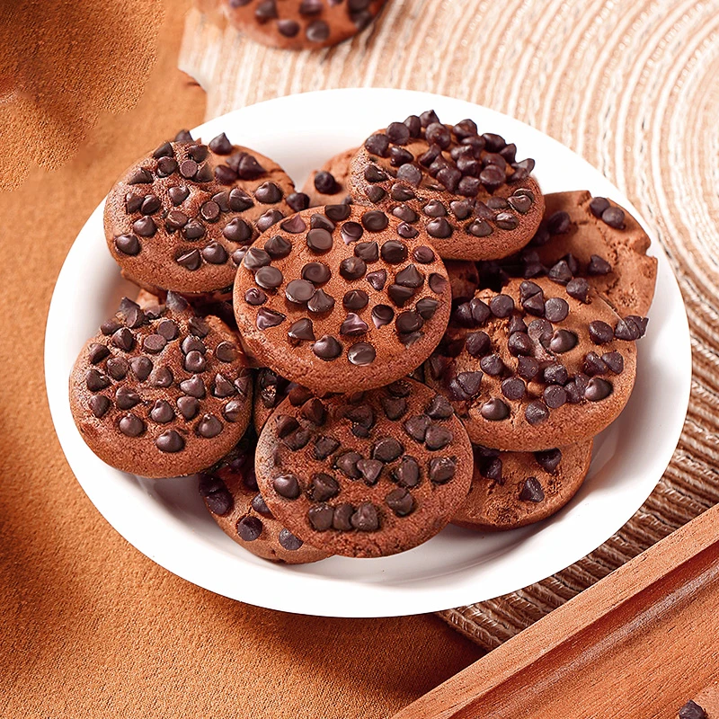 整箱巧克力豆曲奇饼干巧克力味酥脆美味休闲解馋零食办公室下午茶