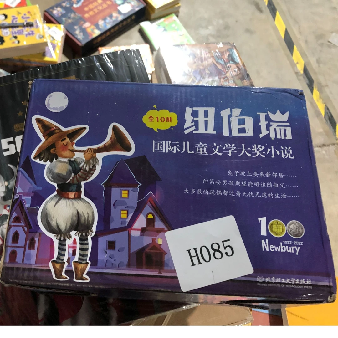 H085 纽伯瑞国际大奖文学 蓝盒10 微瑕 库存 清理儿童百科文学