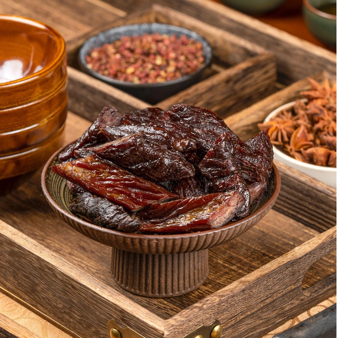 冈戈（散装）内蒙古正宗手工炭烤牛肉干软硬适中草原优选风味