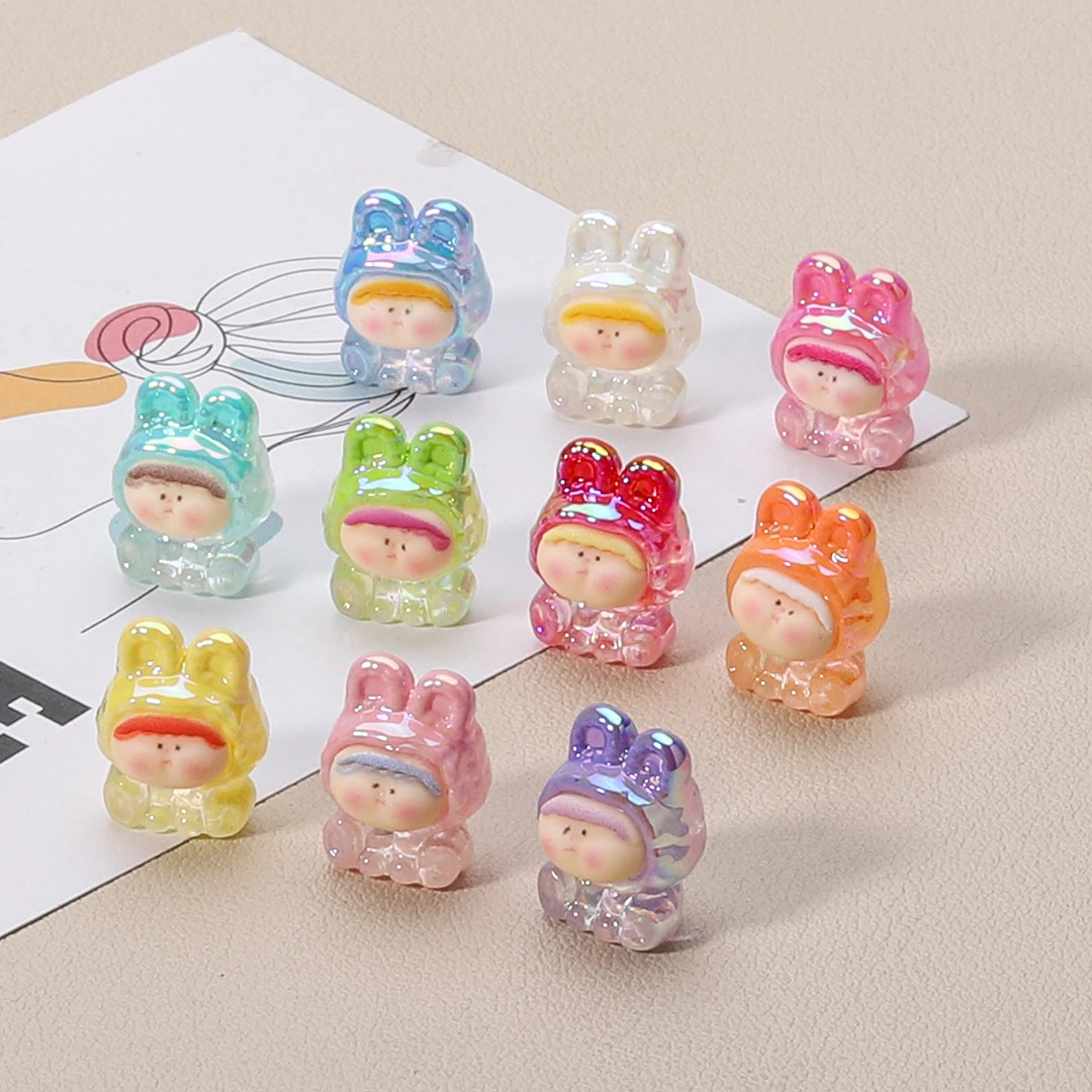 【双许愿+对对碰】渐变电镀超迷你小号李四树脂diy手工 默认微瑕