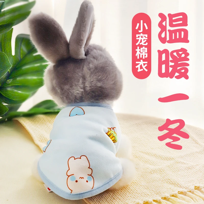 兔兔冬天兔子衣服宠物侏儒兔垂耳兔幼兔荷兰猪服装过冬保暖用品