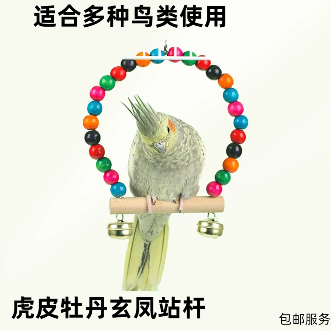 鹦鹉玩具用品鸟用秋千云梯爬梯梯子虎皮牡丹玄凤站杆鸟笼配件套餐