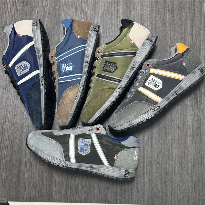 【直播专属】意大利正品微瑕疵特价春秋休闲运动复古阿甘鞋男