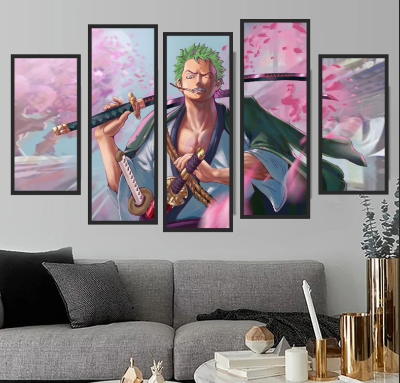 【海贼王】五联动漫装饰挂画60100升级PVC