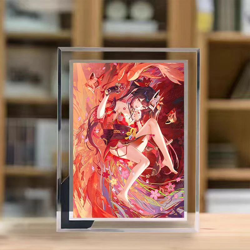 动漫游戏崩坏星穹铁道立体周边水晶玻璃相框摆台摆件送女朋友同学
