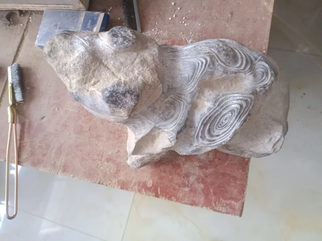 精美白马纹石青蛙可免费刷洗（配底座联系商家）