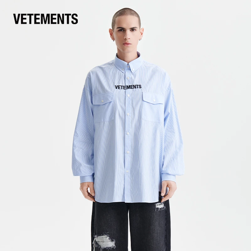 VETEMENTS明星同款男女情侣休闲工装潮流衬衫63530302