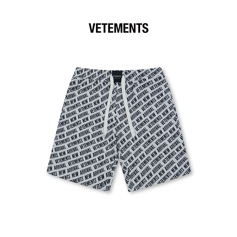 VETEMENTS夏季新款潮流休闲裤男女高奢男士宽松短裤64363004