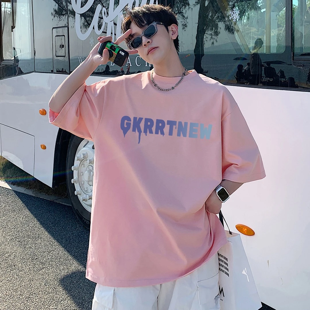 笙巡短袖T恤男夏季新款潮牌潮流宽松百搭半袖打底衫大码上衣体恤