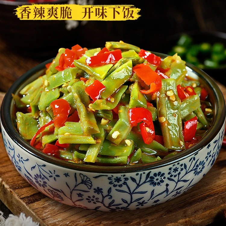 剁椒贡菜下饭菜开味即食苔菜脆椒辣椒酱凉拌湖南特产咸菜榨菜拌饭