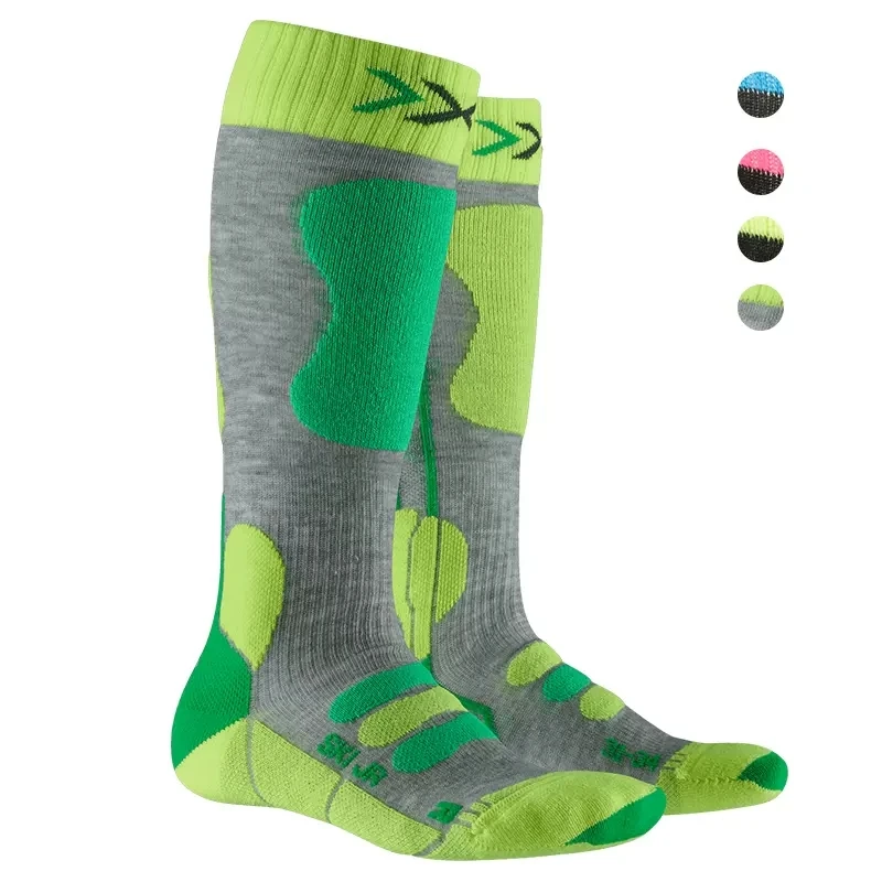 X-SOCKS 4青少年4.0拼色滑雪袜XB仿生冰雪运动保暖袜XS-SS00W19J