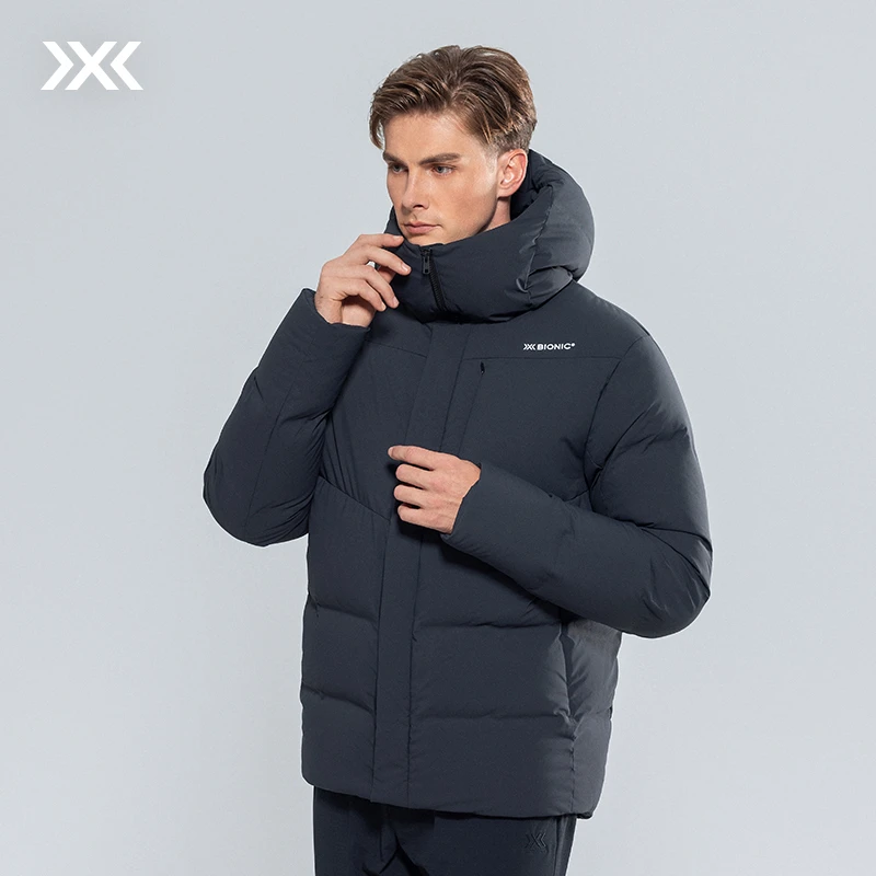 X-BIONIC 橡树城市运动羽绒服男士短款时尚保暖冬季连帽防风防水