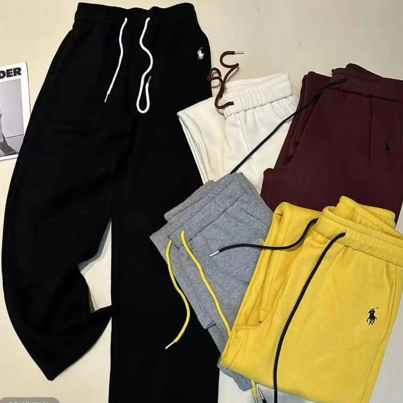 2024款秋冬纯色加绒加厚长裤新款时尚休闲洋气百搭女