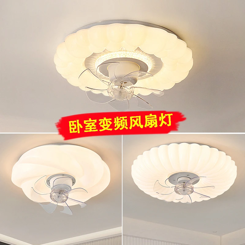 简约传统家用省电智能变频可调遥控风力风扇灯餐厅卧室静音吊扇灯