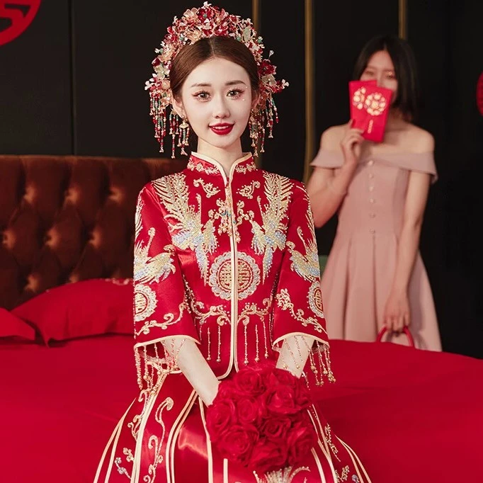 【断码处理】秀禾服2025新娘新款爆款结婚中式婚纱礼服敬酒服