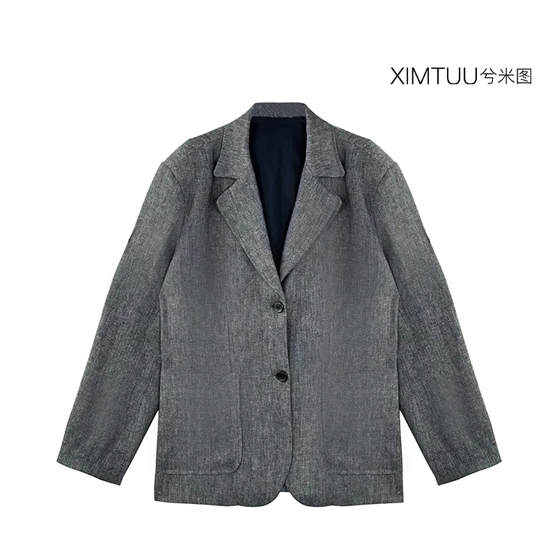 XIMTUU秋季新款女装休闲时尚百搭西服D2408236